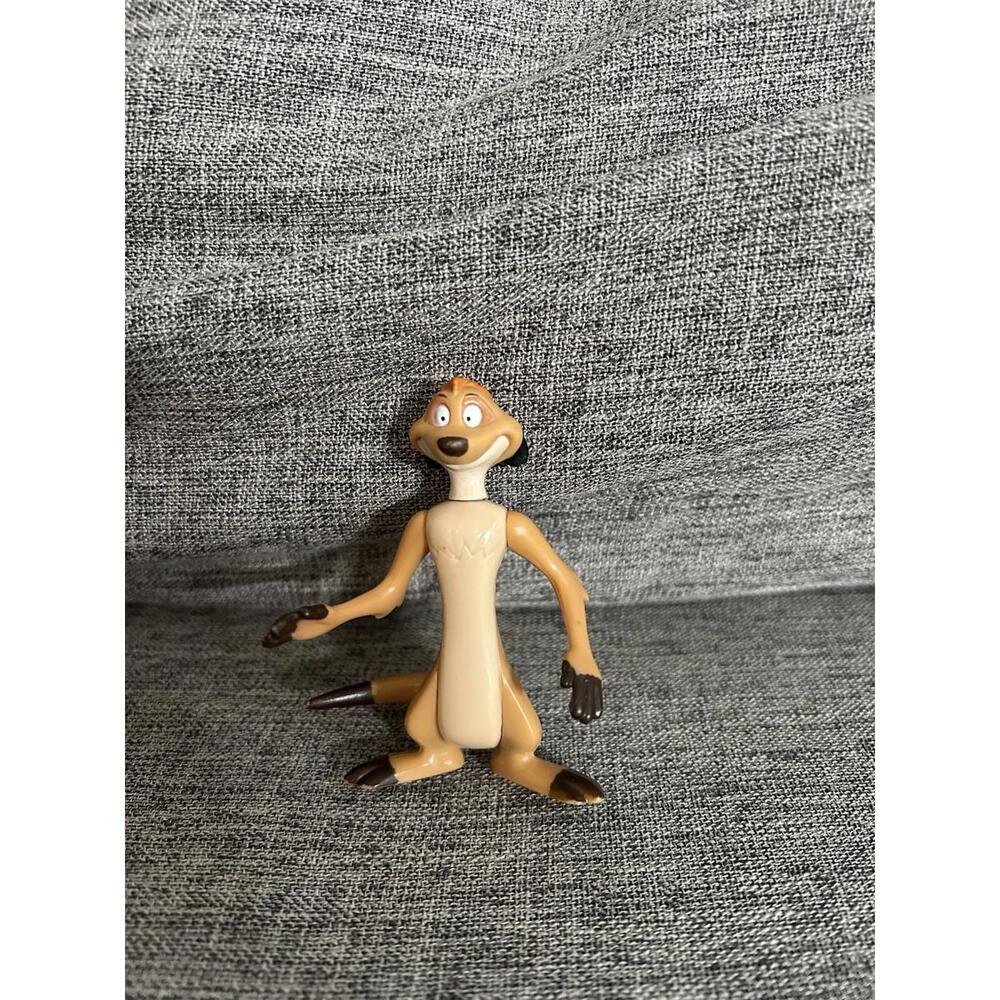 Disney Lion King Burger King 1996 Timon Meerkat Plastic Figure 3" tall